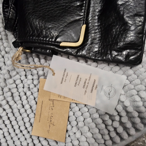 Ampere Creations black Women's Crossbody Bag Vegan Leather New - Picture 9 of 9